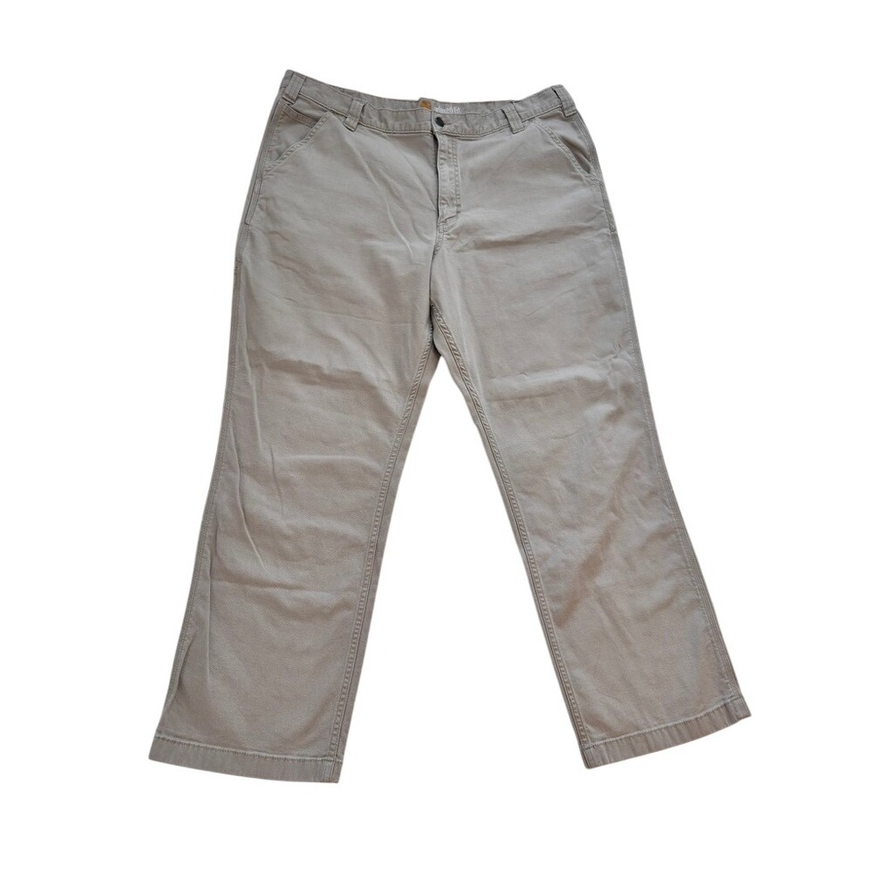 Carhartt Mens Relaxed Fit Canvas Work Pants Khaki Tan 40x30 102291 Utility